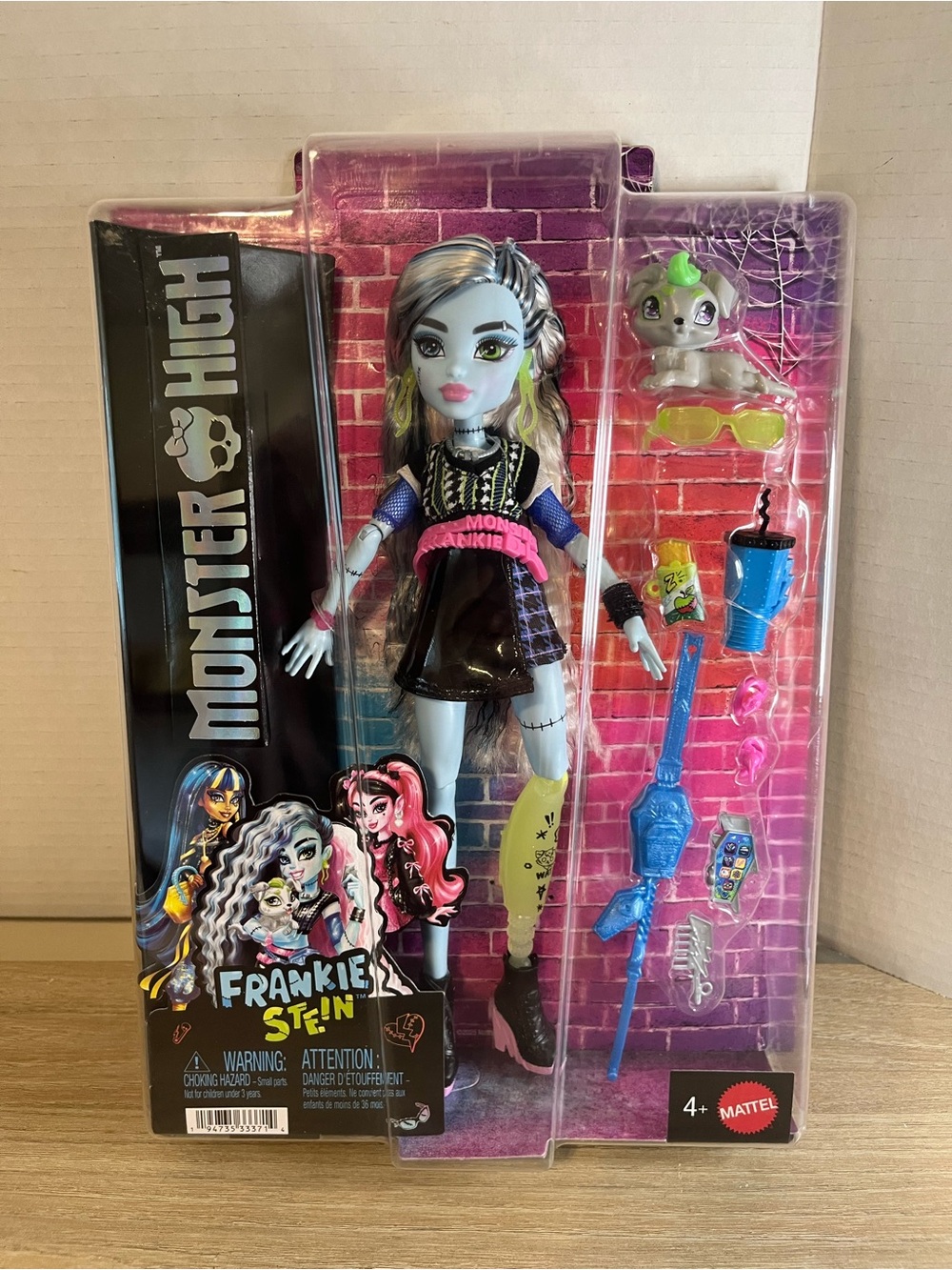 monster high Frankie Stein Doll - Blue, Black, Pink, Yellow